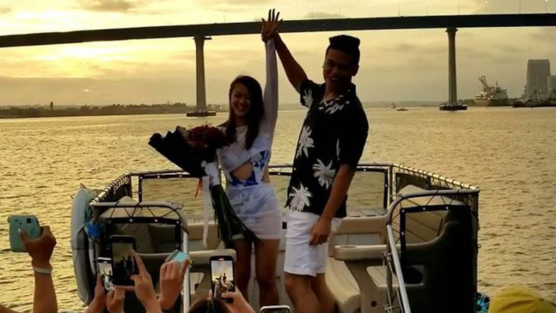 San Diego Yacht Marriage Proposals & Engagement Parties image