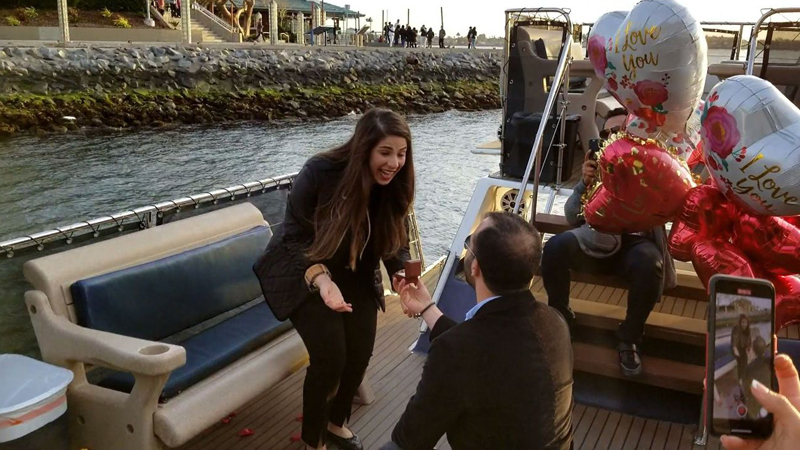 San Diego Yacht Marriage Proposals & Engagement Parties image